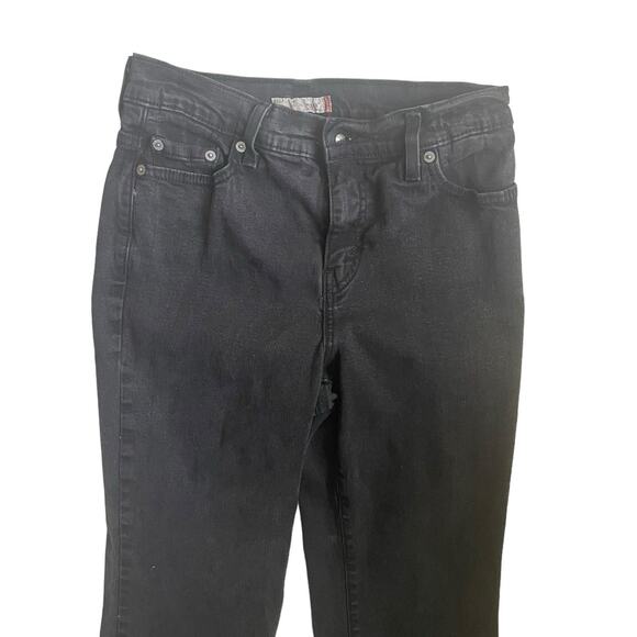 Y2K VTG Levis 512 Perfectly Slimming Jeans Women 10M Black Bootcut Western - Picture 11 of 13